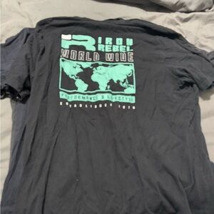 Iron Rebel Black Tee with Graphic Design